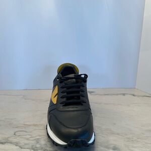 Fendi Monster Runner Spike Back Leather Eyes Bug Sneaker
